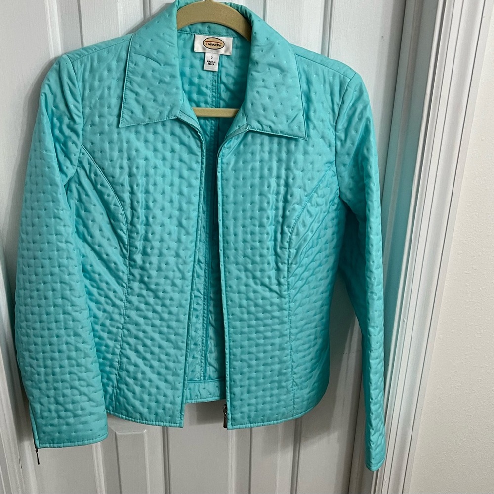 Talbots Size S Zip-Up Collared Jacket